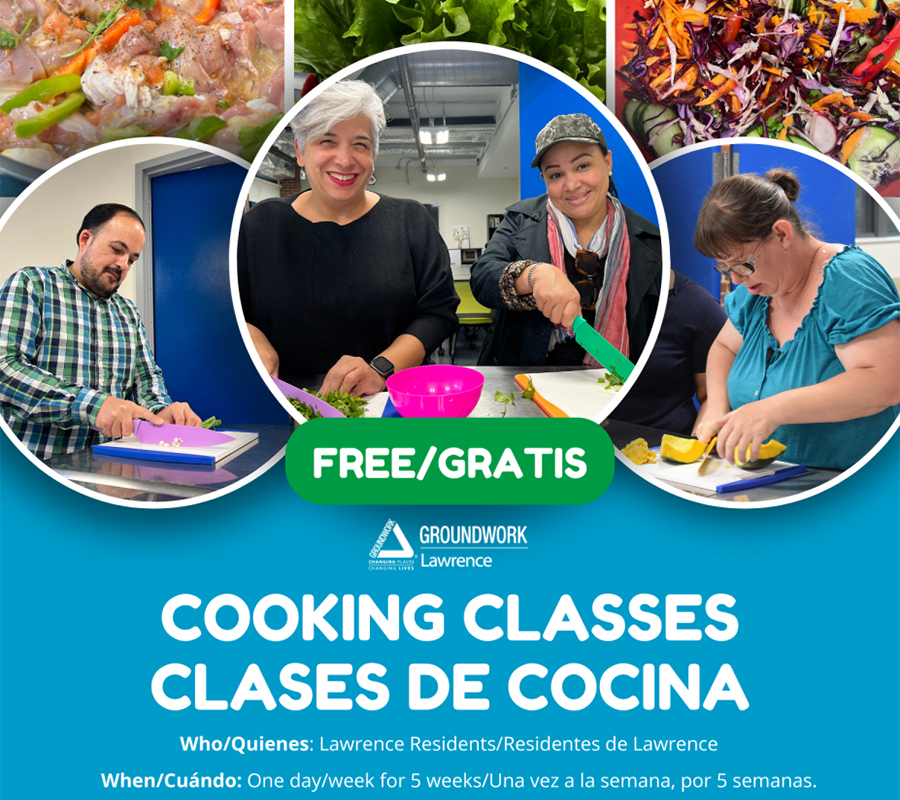 Groundwork Lawrence cooking classes March - June 2024