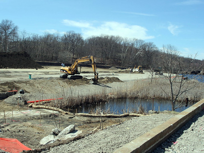 Manchester Street Park construction