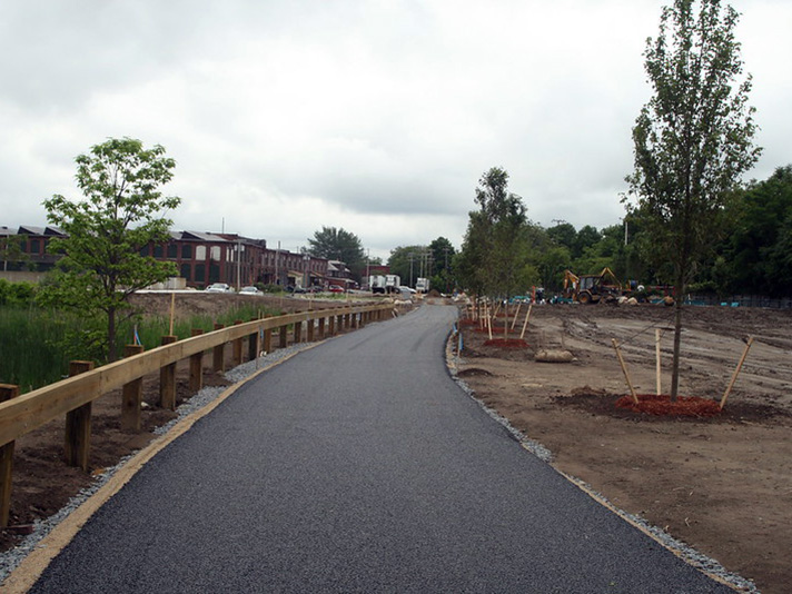 Manchester Street Park construction