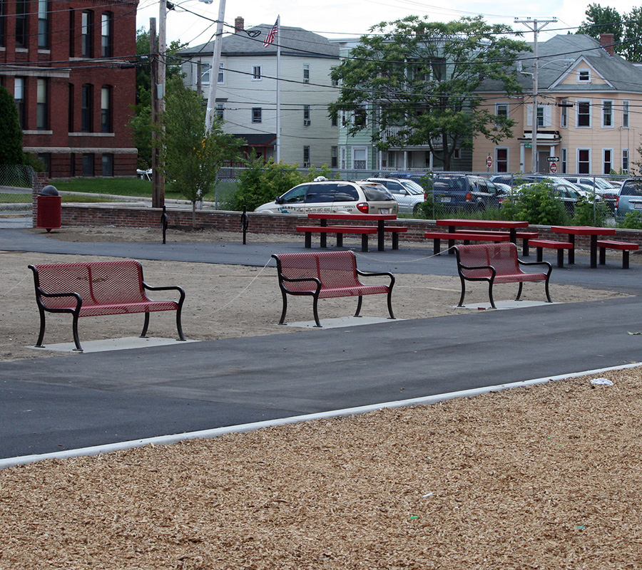 Cronin Park benches and picnic tables