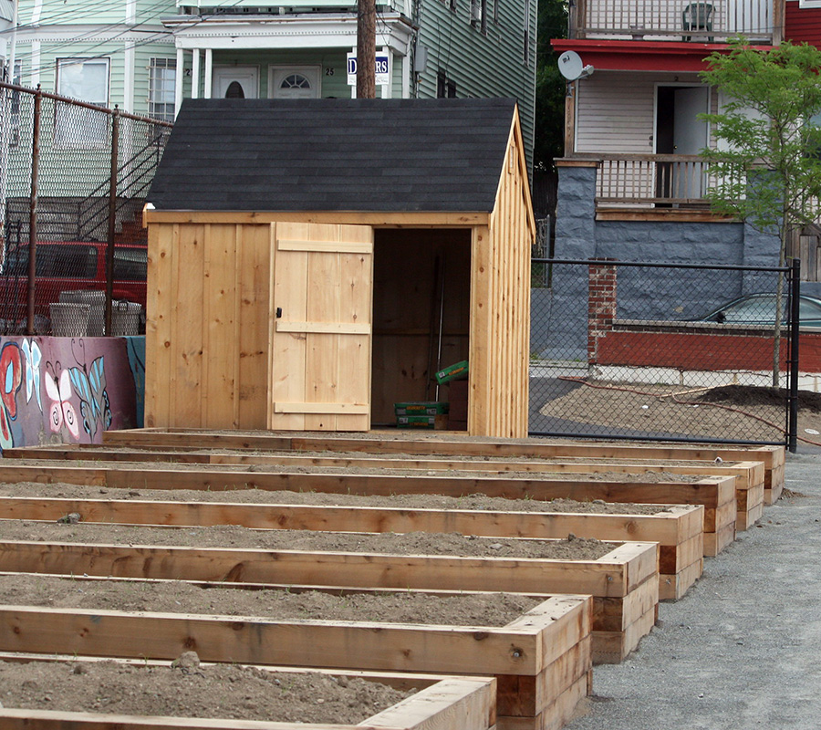 Cronin Park raised beds for gardening