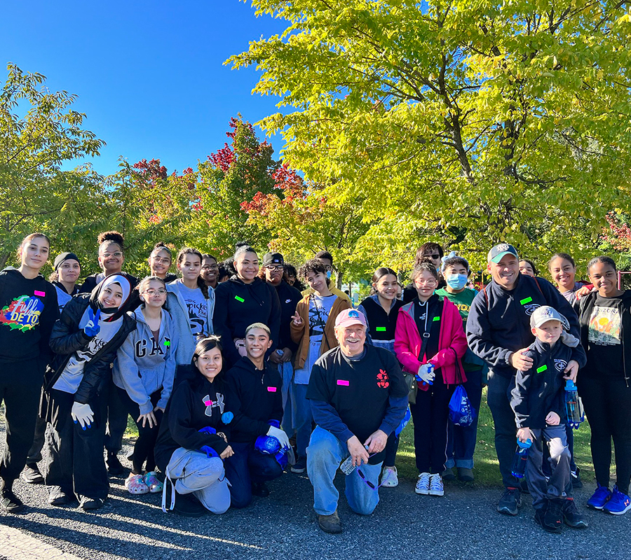 event volunteers spicket river cleanup