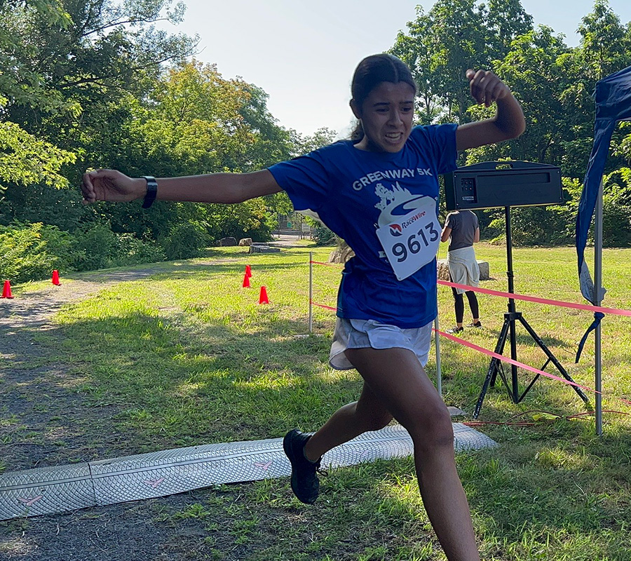 Greenway 5k finish line