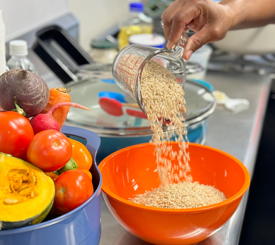 gwl cooking class grains and vegetables