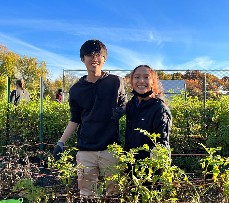 Lawrence community garden residents