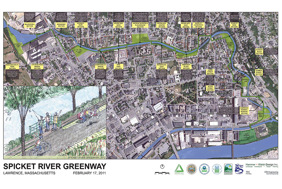 spicket river map