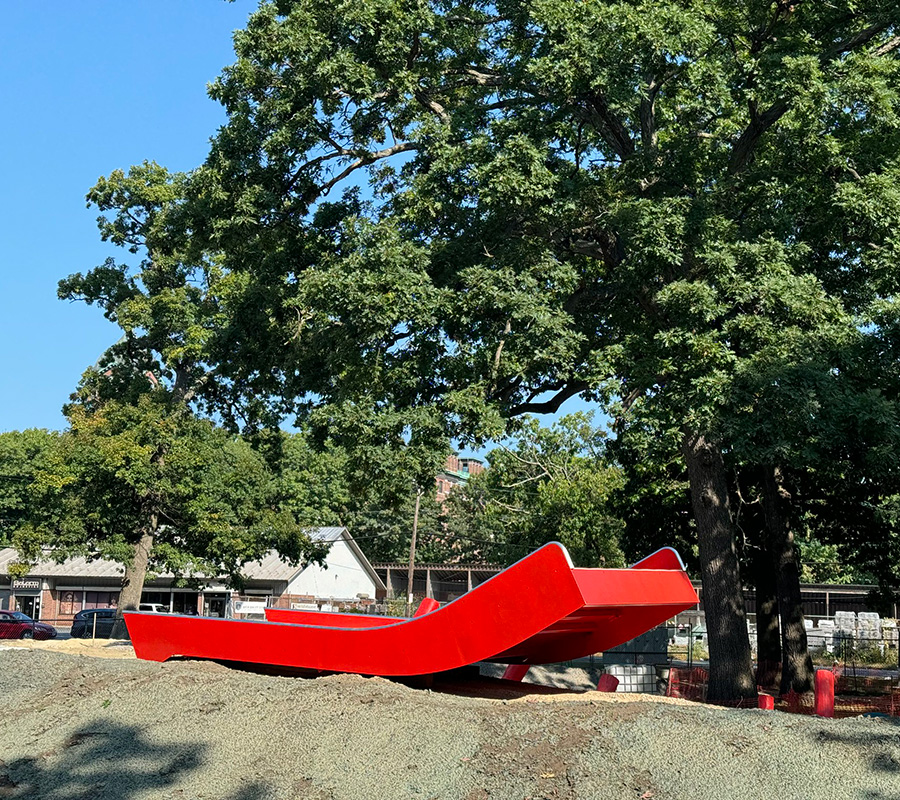 O"Connell South Common park red slide